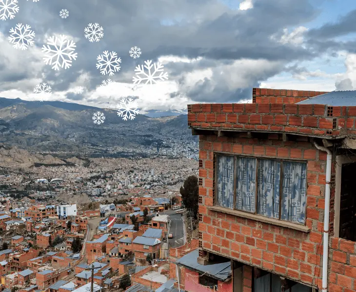 principal bolivian cities snow