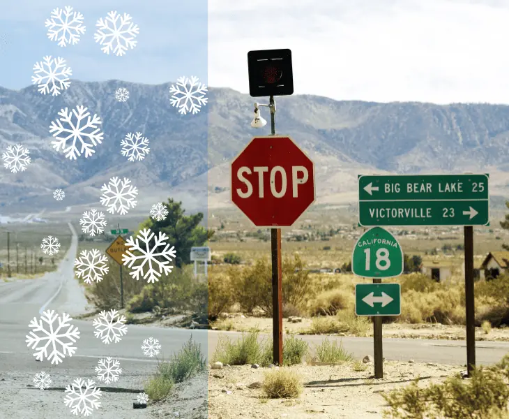 does it snow in victorville