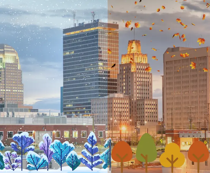 winston salem fall and winter