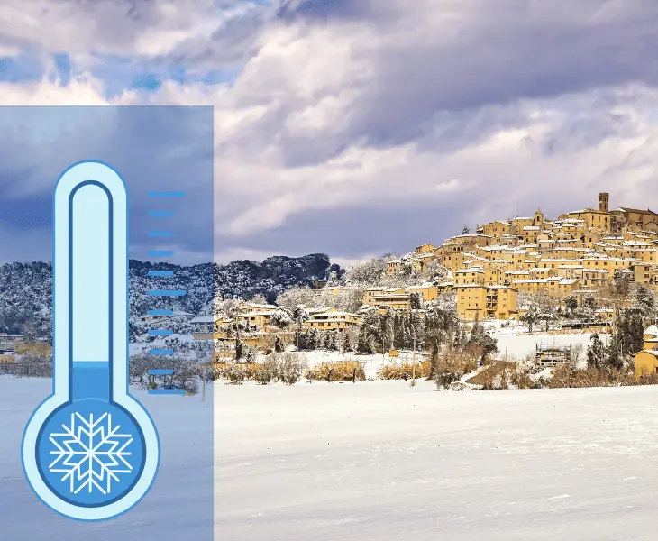 how cold does it get in tuscany