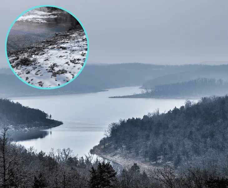 why the ozarks get little snow