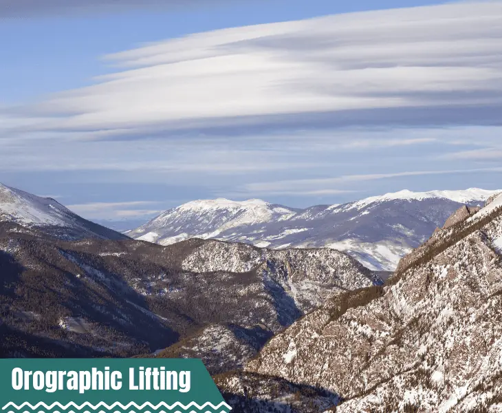 the orographic lifting impact