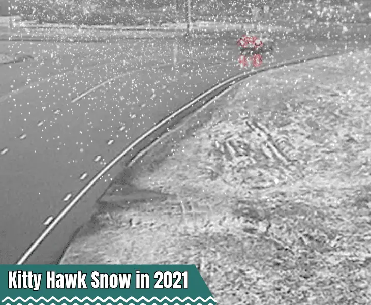 recent snow event in the outer banks
