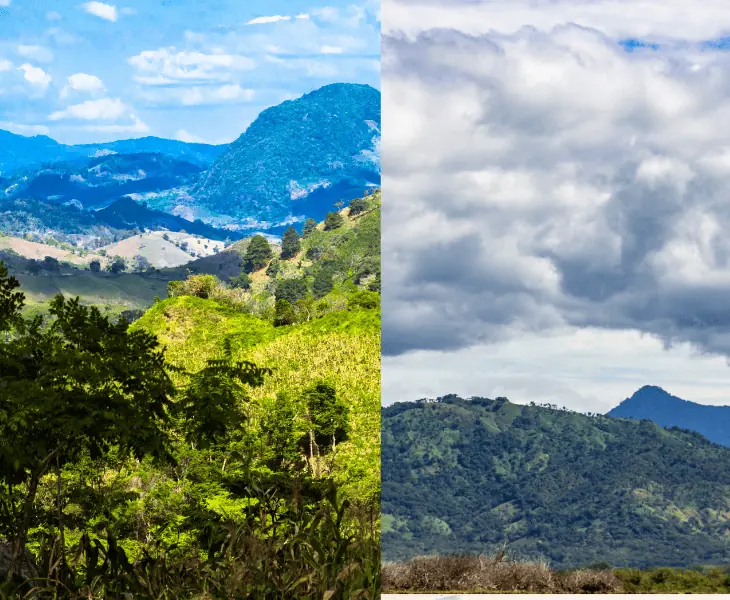 climate based on regions in honduras