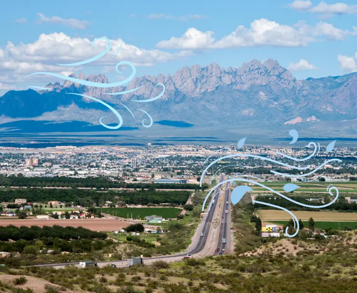 las cruces snowfall factors