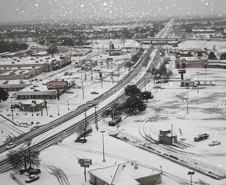 abilene texas snowfall history