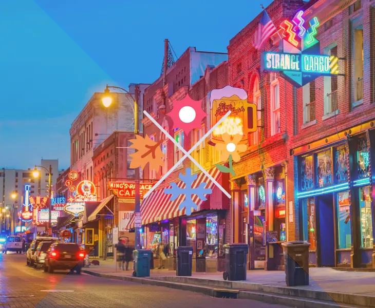 memphis tennessee seasons