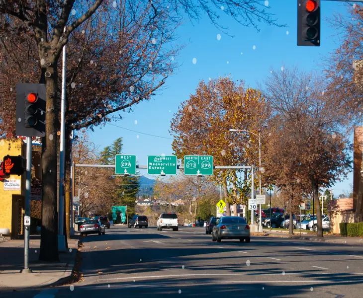 redding ca history of snowfall