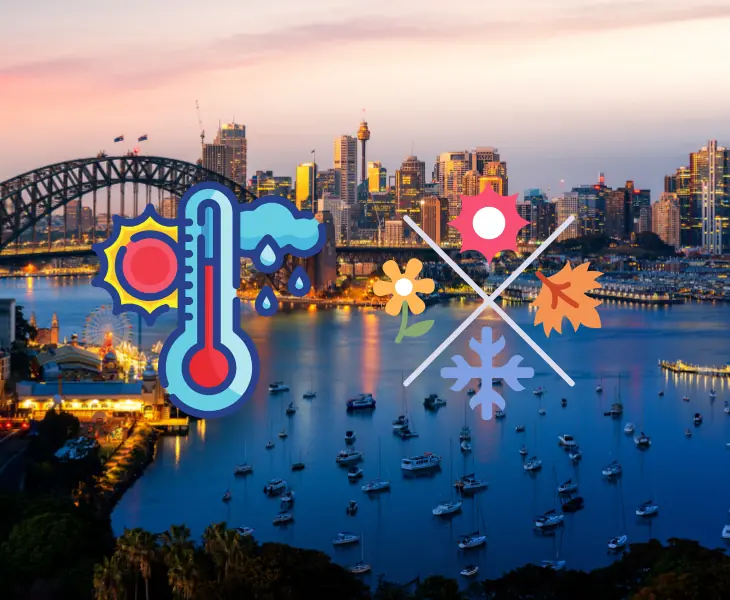 sydney australia seasonal temperature
