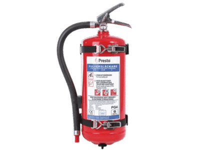 Pulverlöscher Presto inkl. Halterung 27A | 4 kg