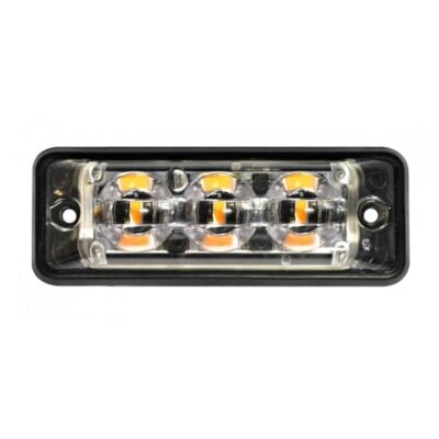 Blixtljus Super-Slim 3LED R10 Amber