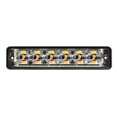 Blixtljus Super-Slim R10 6LED Amber