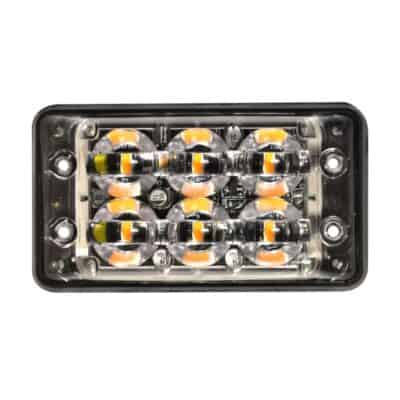 Blixtljus Super-Slim R10 6LED Block Amber
