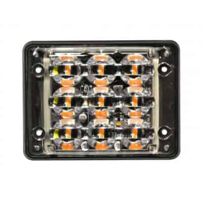 Blixtljus Super-Slim R10 9LED Block Amber
