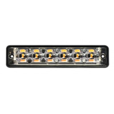 Blixtljus Super-Slim R65 6LED Amber