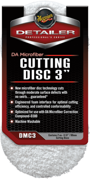 Meguiar's DA Mikrofaser-Schneidepad 3″ 2er-Pack