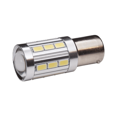 BA15S|1156 Canbus LED 21SMD Vit