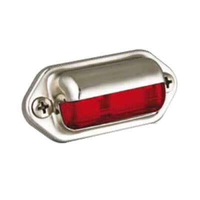 Trinnlampe krom|rød