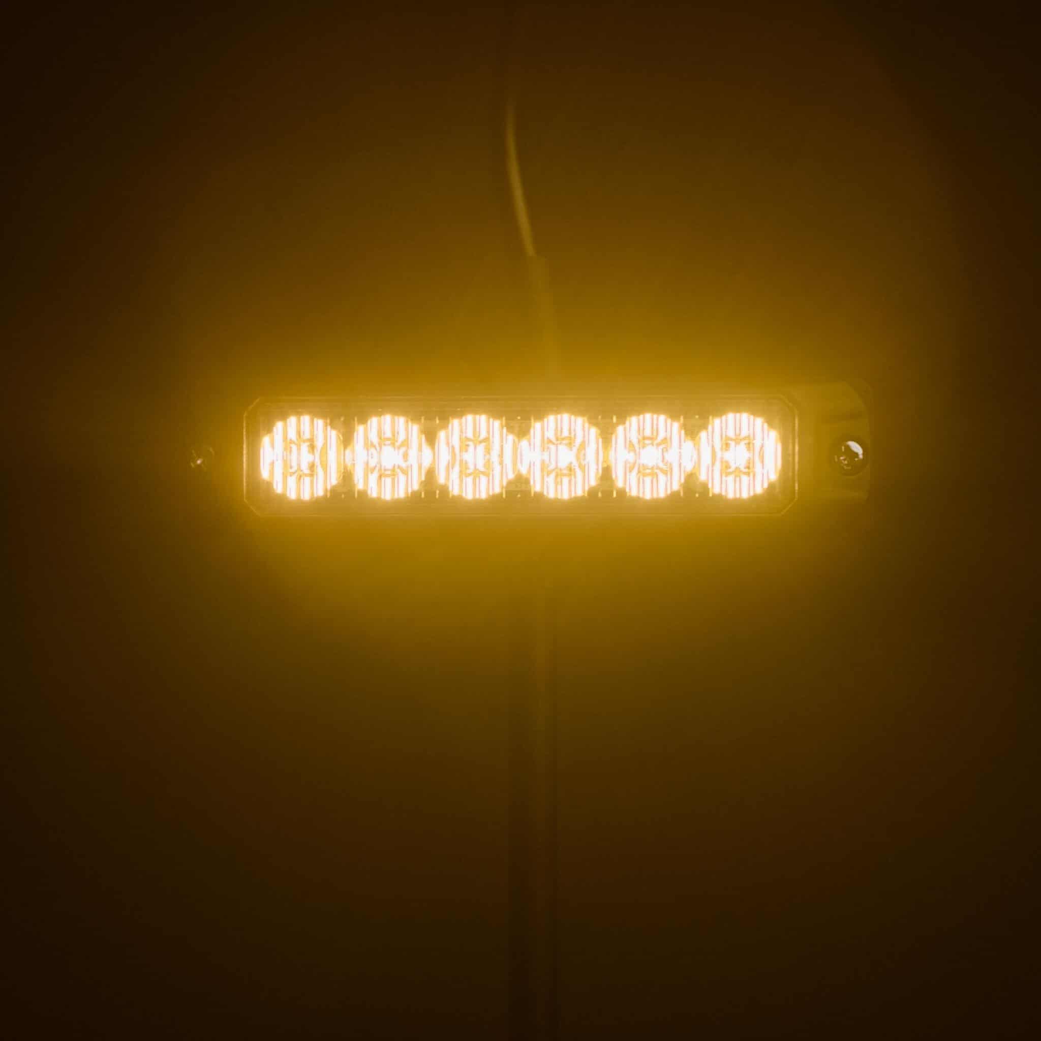 Luxtar OptiFlux | Warning Light | Amber 6 LEDs - additional image