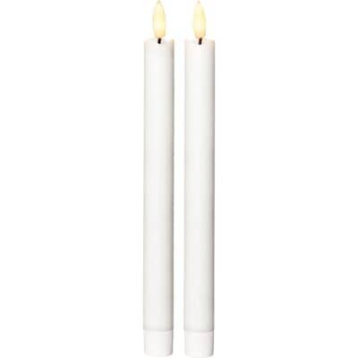 Star Trading LED Antieke Kaarsvlam 25cm Wit 2-pack