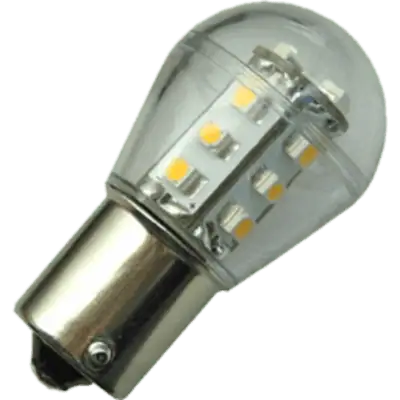 BA15s 12V/24V 0.7W Gul LED
