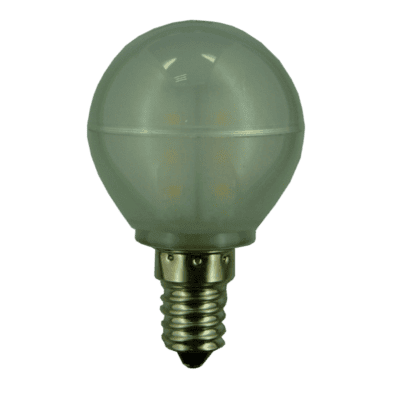 E14 12V/24V 2,5W LED i frostet glass