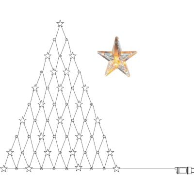 Tähtiverho - LED - 55 valonlähdettä - 90 cm