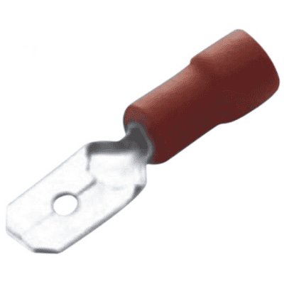 Knivstift Vinyl Rød 4,8 x 0,5 mm - 10 stk.