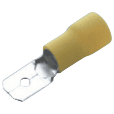 Bladnål Vinyl Gul 6,3 x 0,8 mm - 10 stk.