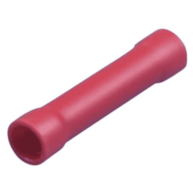 Splejsemuffe Kobber 1,9 mm rød - 10 stk.