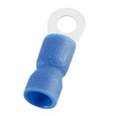 Ringkabelsko Blå 4,3mm #8 2,5mm2 - 10 stk.