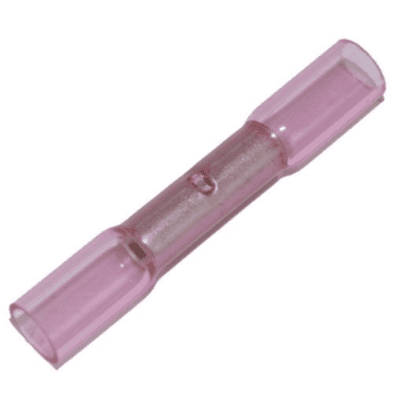 Krympbar splejsemuffe 0,5 til 1,65 mm² Rød - 5 stk.