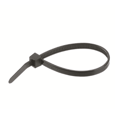 Nippusiteet 100 x 2,5 mm mustat - 100 kpl
