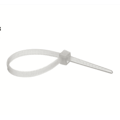 Nippusiteet 100 x 2,5 mm valkoiset - 100 kpl