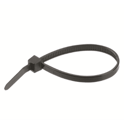 Nippusiteet 200 x 2,5 mm mustat - 100 kpl