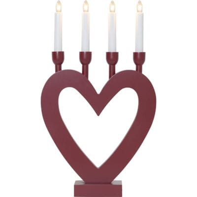 Adventtikynttilänjalka Dala - Punainen - 45cm