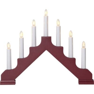 Adventtikynttilänjalka Ada - Punainen - 30cm