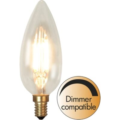 LED-pære E14 C45 myk glød - 3,0w - 2200K - dimbar