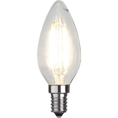 LED-pære E14 C35 Klar - 4,0w - 2700K
