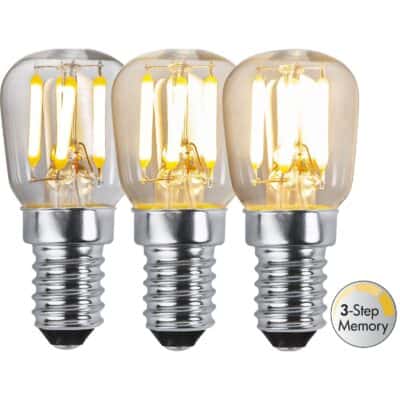 LED-lamppu E14 ST26 kirkas 3-vaihehimmennys muistilla - 2,5 W - 3000 K - 3-vaihehimmennys (muisti)