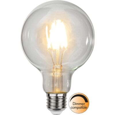 LED-lamppu E27 G95 Kirkas - 4,7 W - 2700 K - Himmennettävä