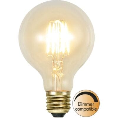 LED-lamppu E27 G80 Soft Glow - 1,6 W - 2100 K - Himmennettävä