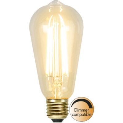 LED-lamp E27 ST64 Soft Glow - 3,6 W - 2100K - Dimbaar