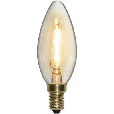 LED-pære E14 C35 Myk glød - 0,8w - 2100K