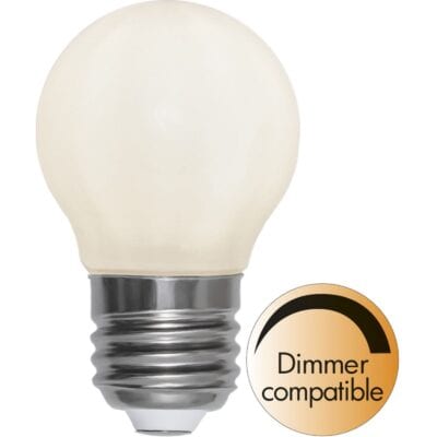 LED-lamp E27 G45 met ondoorzichtige gloeidraad RA90 - 5,5 W - 2700K - Dimbaar