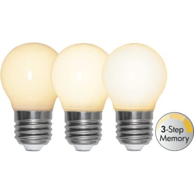 LED-lamp E27 G45 Opaque Filament RA90 3-staps geheugen - 4,0 W - 2700K - 3-staps dimbaar