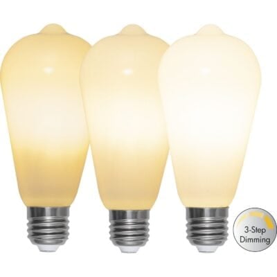 LED-lamp E27 ST64 Opaque Filament RA90 3-staps - 6,5W - 2700K - 3-staps dimbaar