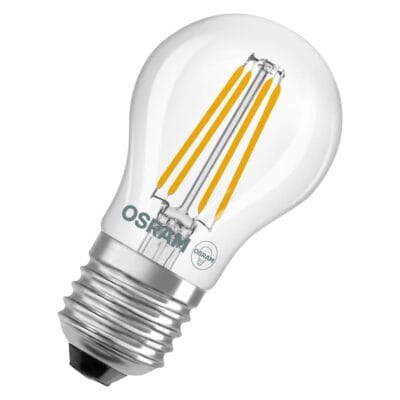 OSRAM LED-LAMP ROND TRANSPARANT (40) E27 DIM | 3,4W