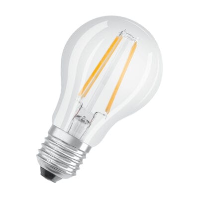 OSRAM LED-LAMPEN ROND TRANSPARANT (60) E27 DIM WARM WIT