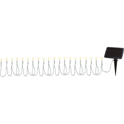 Solcellebelysning - Solcelleløkke Globini - Hvit - 2 cm